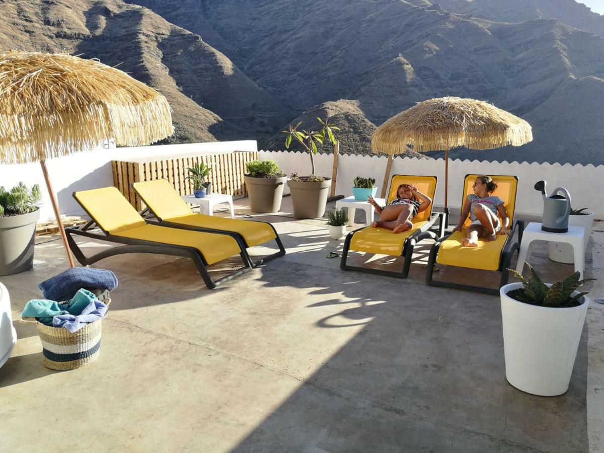 Vilna House With Private Pool, Jacuzzi And Garden -Optional Pool And Jacuzzi Heating Villa Agaete  Bagian luar foto